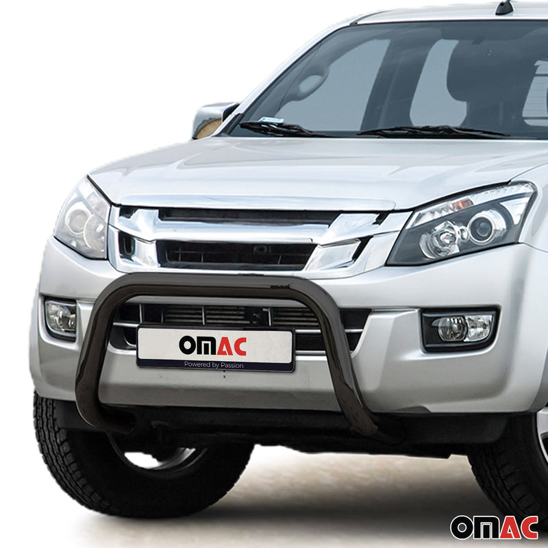 Protezione anteriore per Isuzu D-Max 2012-2019 con ABE acciaio nero