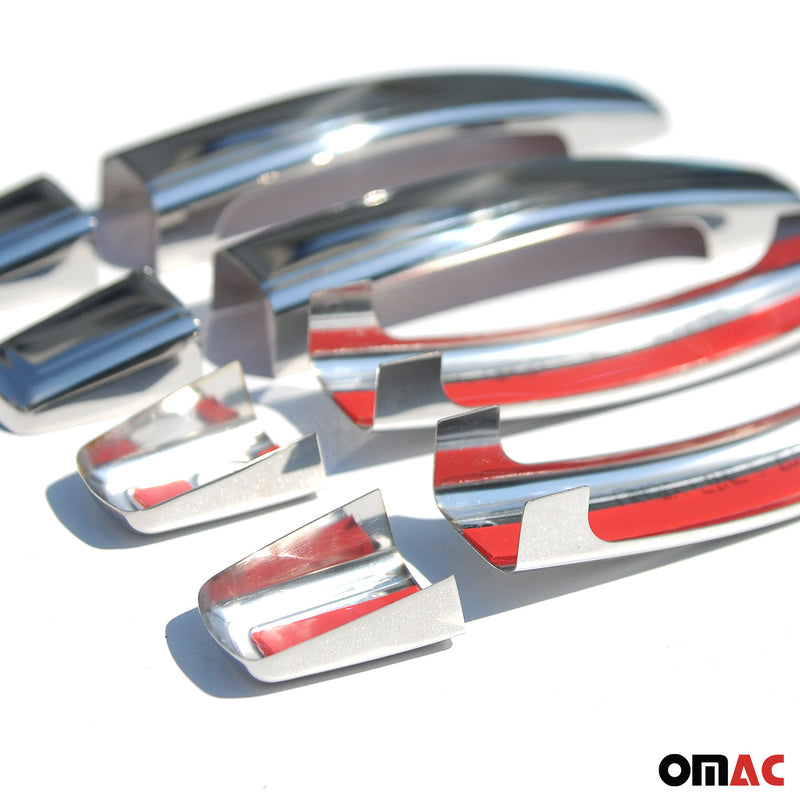 Copri maniglia porta, copri maniglia porta per Opel Mokka 2012-2016, acciaio inox argento, 8 pezzi 