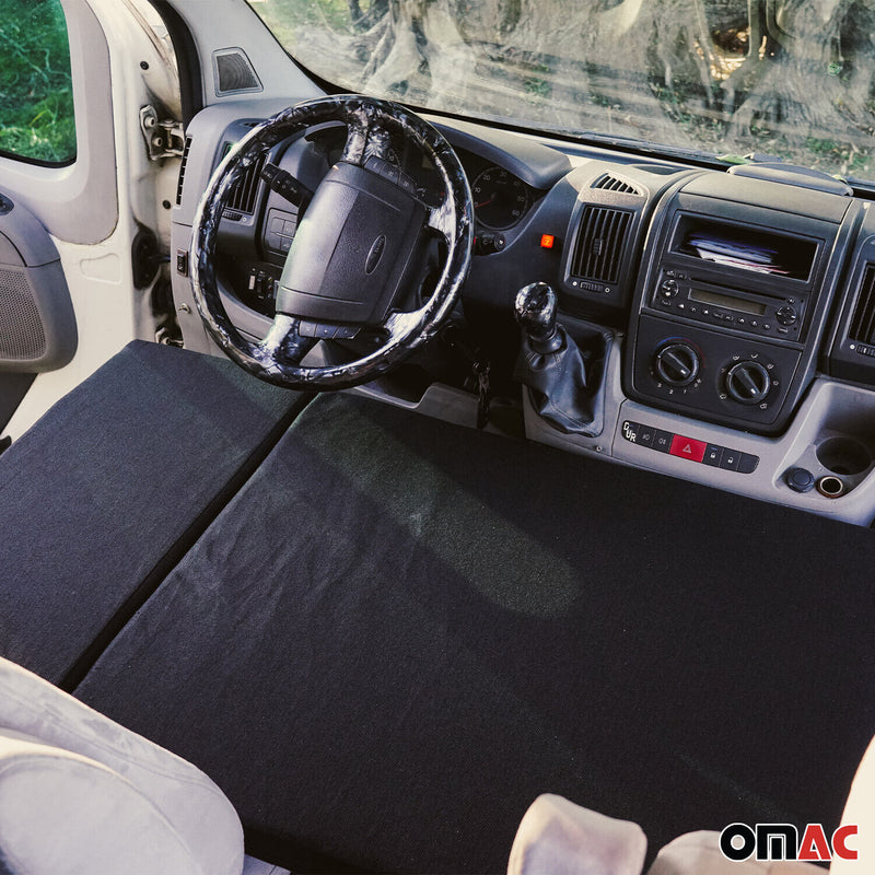 Materasso per letto cabina camper per Fiat Ducato 1993-2006 Poliestere Nero