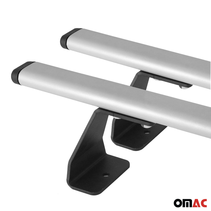 Portapacchi da tetto per VW Multivan T7 2022-2025 Acciaio Argento 2 pezzi