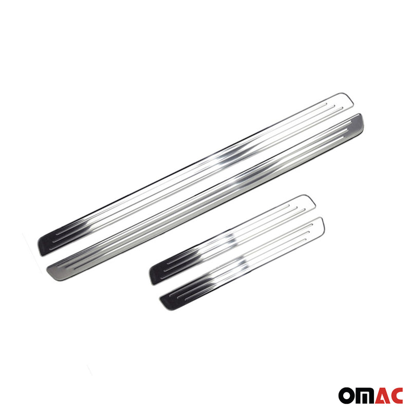 Soglie porte per VW Tiguan 2016-2025 in acciaio inox argento 4 pezzi