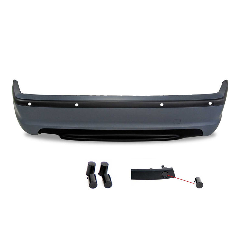 JOM Heckstoßstange für BMW 3er E46 4türer 1998-2005 Schwarz 5tlg