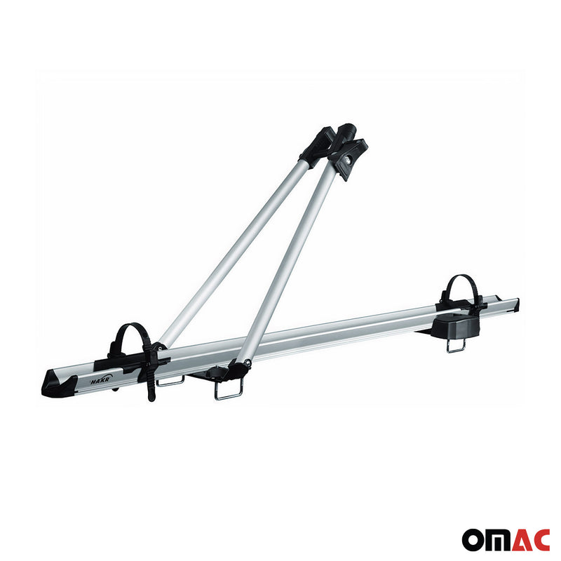 2x Fahrradträger Dachfahrradträger bis 17kg Aluminium Silber Fahrradhalter