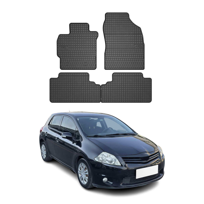 Tappetini in gomma neri per Toyota Auris 2007-2013, 4 pezzi