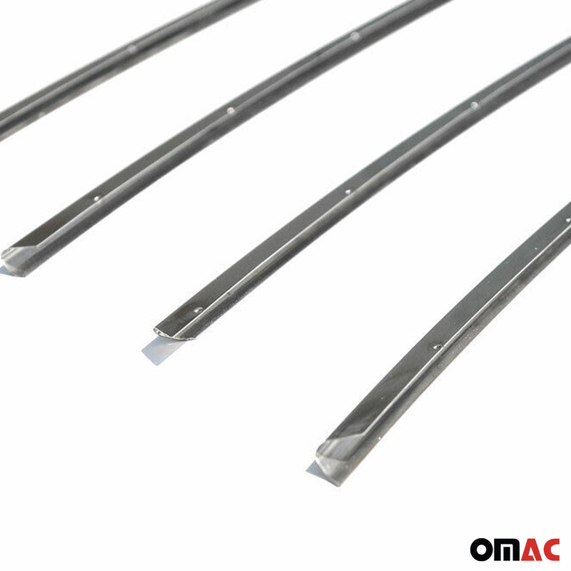 Strisce griglia per Peugeot 307 2005-2009 acciaio inox argento 5 pezzi 