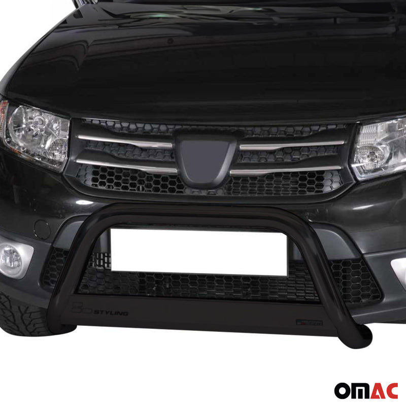 Barra di protezione anteriore per Dacia Sandero Stepway 2013-2020 Nero ø63mm