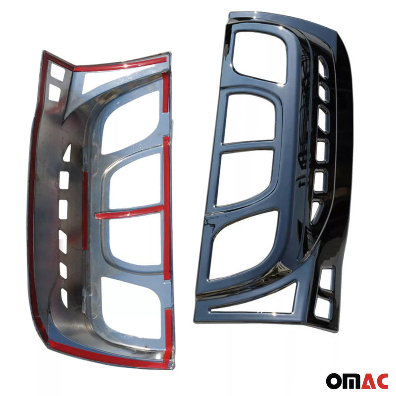 Fiat Fiorino III 2008-2022 cover fanale posteriore fanale posteriore cromato scuro ABS 2x