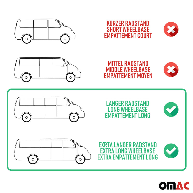 Tendina parasole per Fiat Ducato 2006-2025 porta posteriore lunga doppia nera 6x