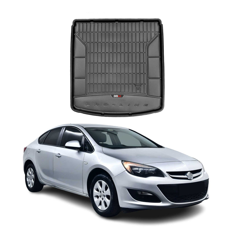 OMAC Gummi Kofferraumwanne für Opel Astra J 2012-2019 TPE Laderaumwanne Schwarz