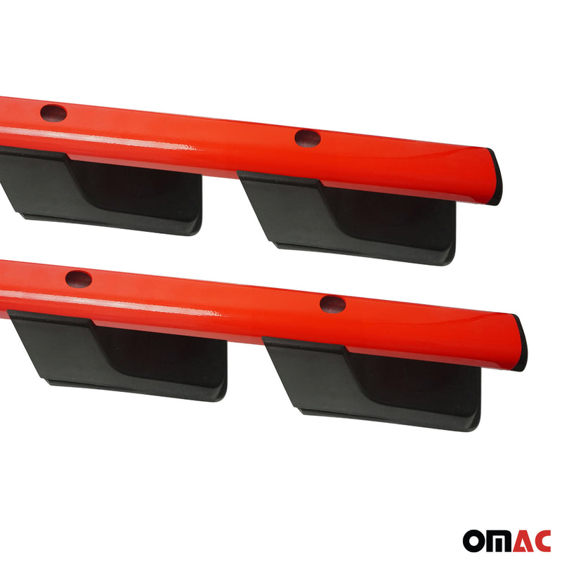 Barre trasversali per tetto in alluminio per VW Amarok DoubleCab 2010-2022 ABE Rosso 2 pezzi
