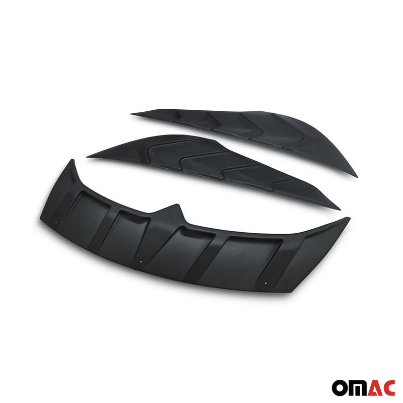 Spoiler posteriore alettone posteriore labbro posteriore per Mitsubishi L200 2019-2025 ABS Nero 3 pezzi 