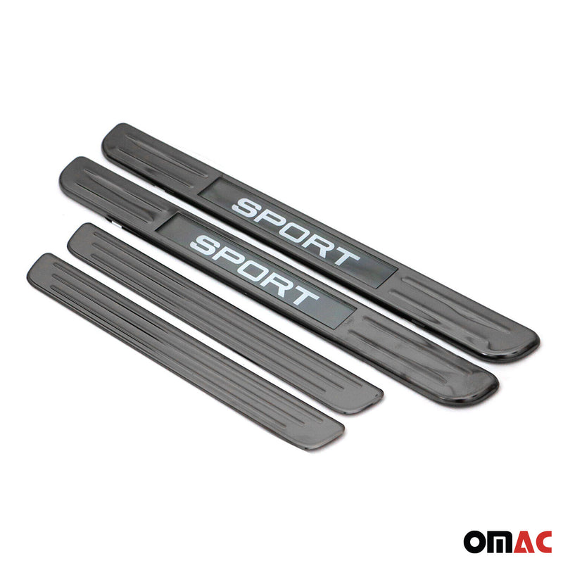 Soglie Sport per Dacia Logan 2005-2022 Cromate Scure 4x