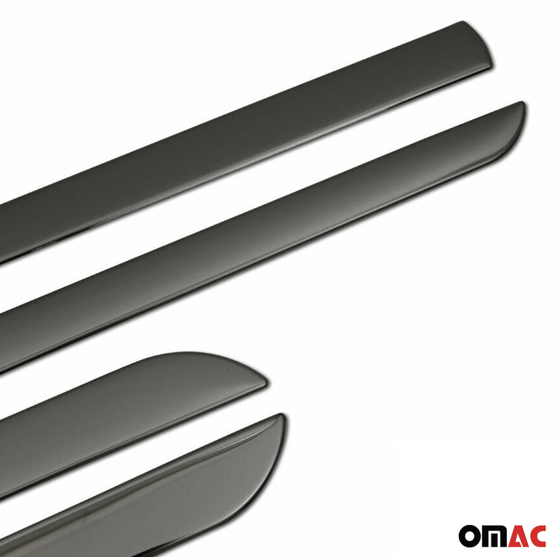 Striscia di protezione porta laterale per Seat Alhambra 2010-2025 cromata scura 4x