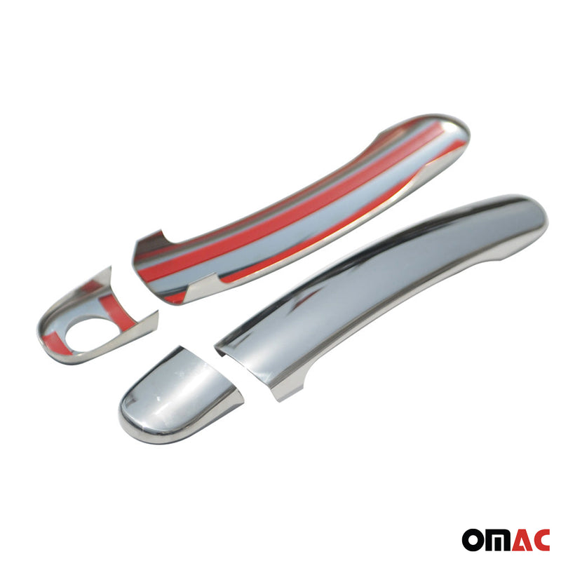 Copri maniglia porta, copri maniglia porta per Seat Leon 1998-2012 2 porte in acciaio inox argento 4x 