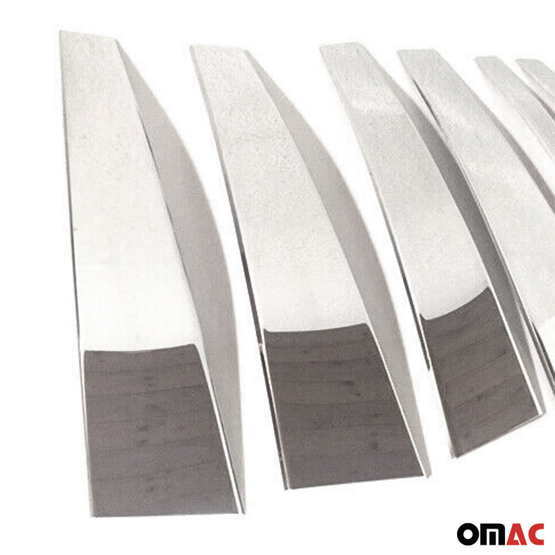 Rivestimento del montante della porta del montante B per Range Rover 2002-2012 in acciaio inossidabile argento, 6 pezzi 