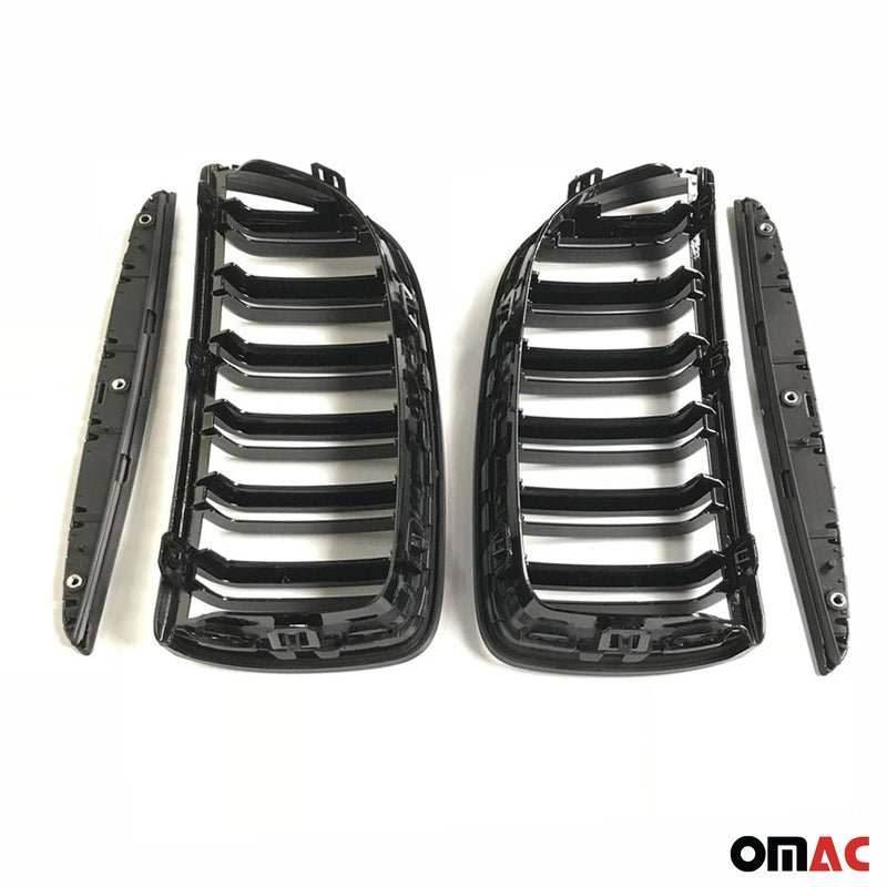 Griglia a doppio rene M4, nera lucida, per BMW Serie 3 E90 Limousine 2004-2008