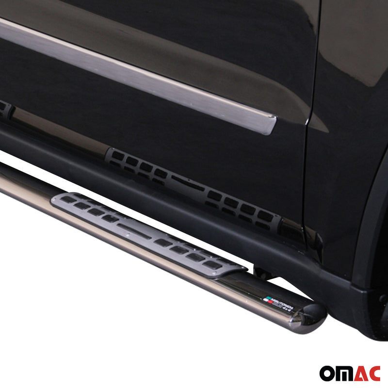 Minigonne laterali in acciaio inossidabile per Jeep Grand Cherokee 2010-2013 Grigio