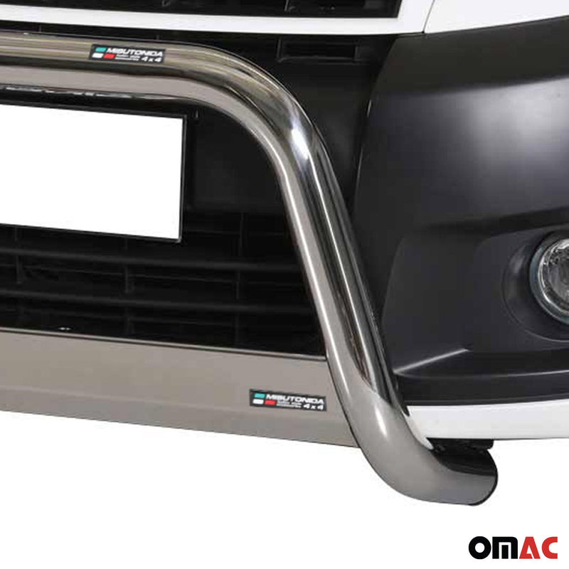 Protezione anteriore per Fiat Scudo 2007-2016 ø63mm acciaio argento 