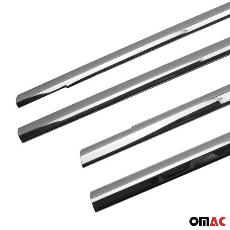 Listelli decorativi per finestrini Ford Focus C-Max 2003-2010 in acciaio inox cromato, 4 pezzi