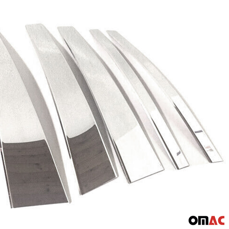 Rivestimento del montante della porta del montante B per Range Rover 2002-2012 in acciaio inossidabile argento, 6 pezzi 