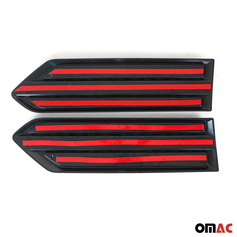 Listello decorativo per porta laterale per Ford Ranger T6 XLT FL 2015-2022 ABS Nero