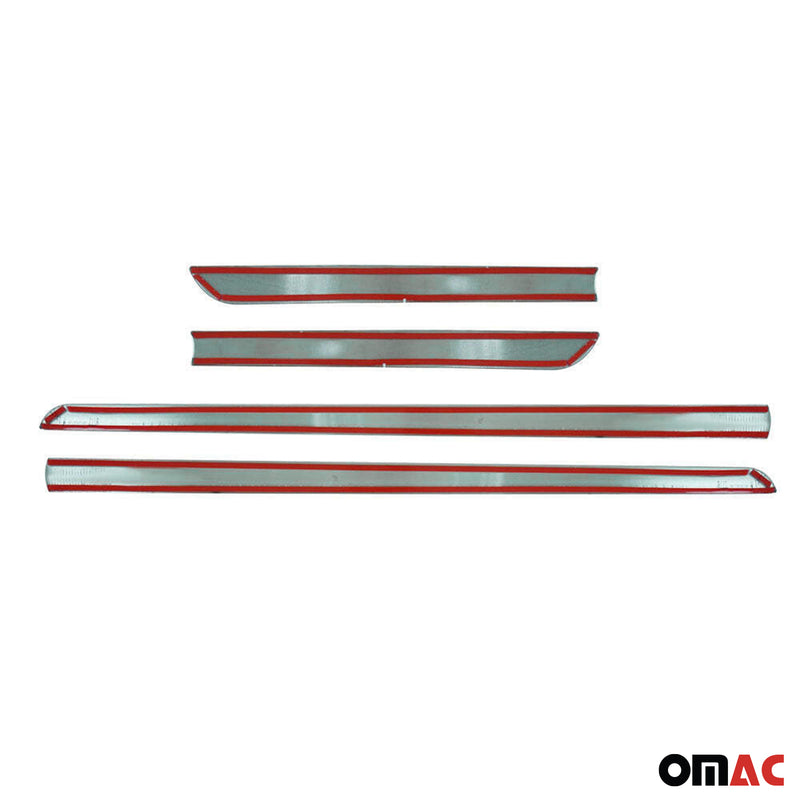 Striscia di protezione porta laterale per Mitsubishi L200 2006-2016 acciaio inox cromato 4x 