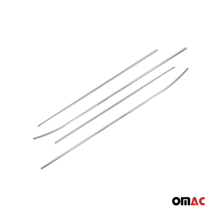 Listelli decorativi per finestrini per Kia Venga 2010-2025 in acciaio inox cromato, 4 pezzi