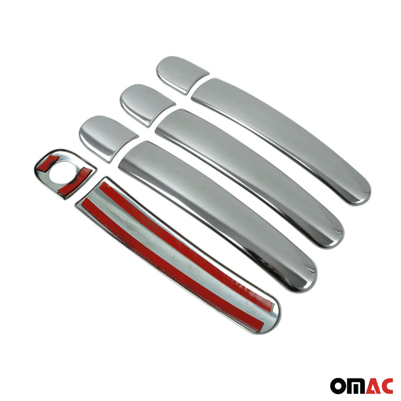 Copri maniglia porta, copri maniglia porta per Skoda Octavia 1996-2010 4 porte in acciaio inox 8x 