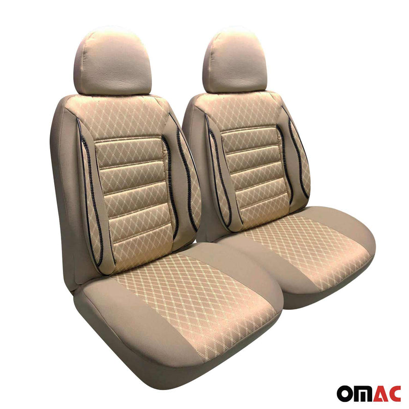 Sitzbezüge Schonbezüge für Mercedes Klasse W447 2014-2025 Beige 2Sitz Vorne Satz