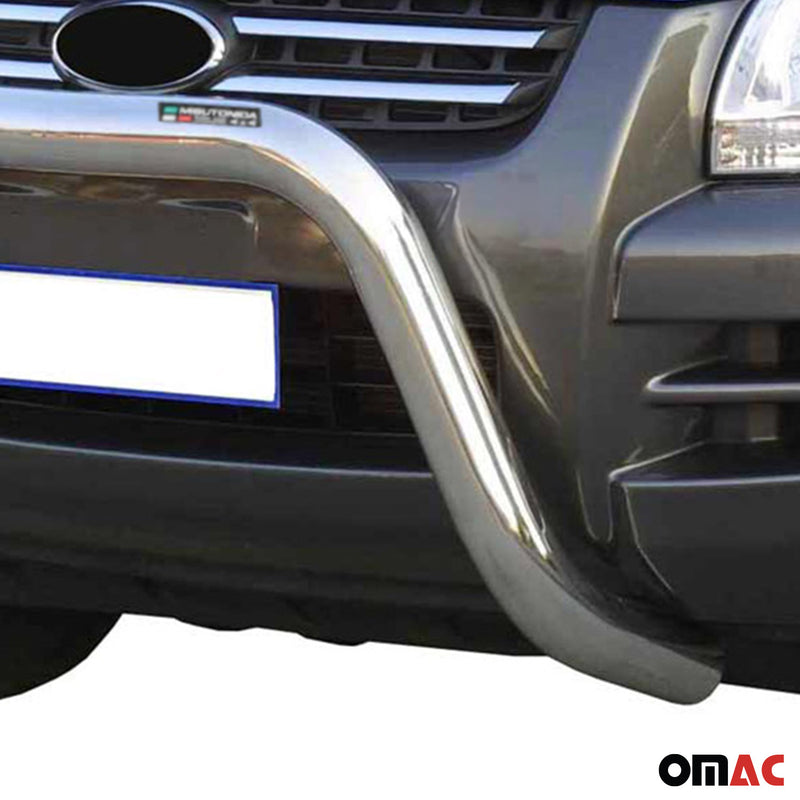 Protezione anteriore per Kia Sportage 2004-2008 ø76mm acciaio argento