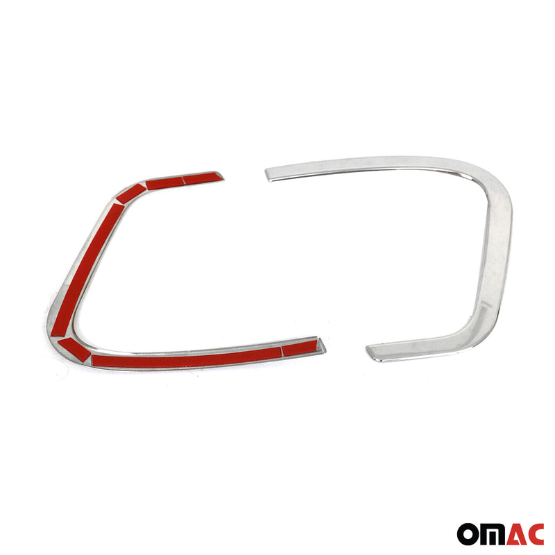 Cornice per fendinebbia per Jeep Renegade 2019-2024 in acciaio inox 2x 
