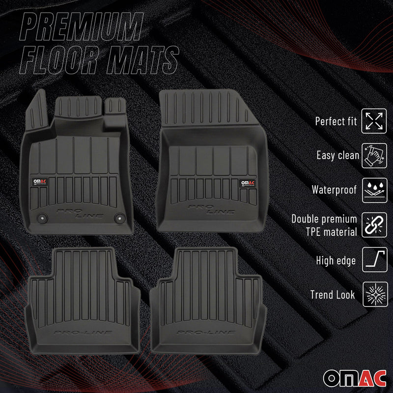 Tappetini Peugeot 508 2018-2025 TPE Nero 4 pezzi