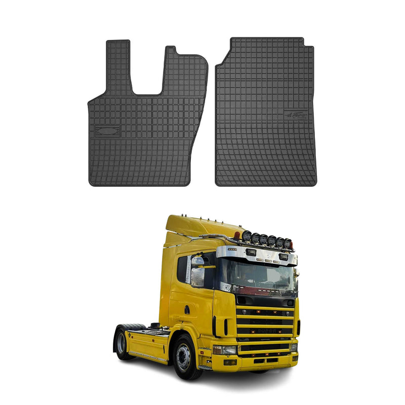 Tappetini in gomma neri per Scania L 1995-2004, 2 pezzi