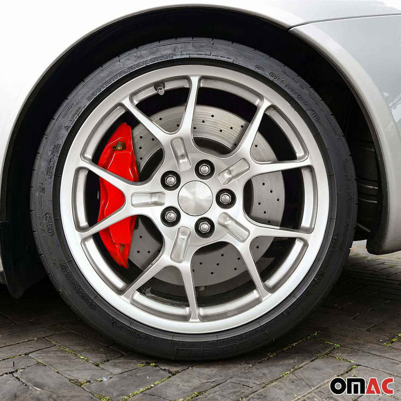 Vernice per pinze freno OMAC, vernice per pinze freno, set di vernici per auto lucide color rosso Texas 