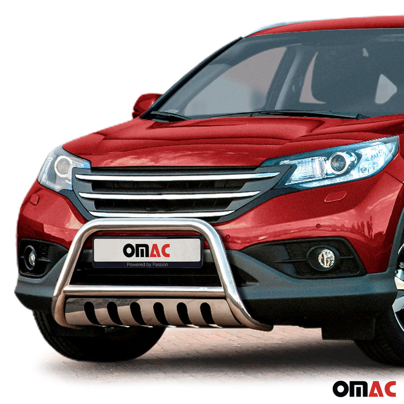 Protezione anteriore per Honda CR-V 2012-2016 con ABE in acciaio inox argento 