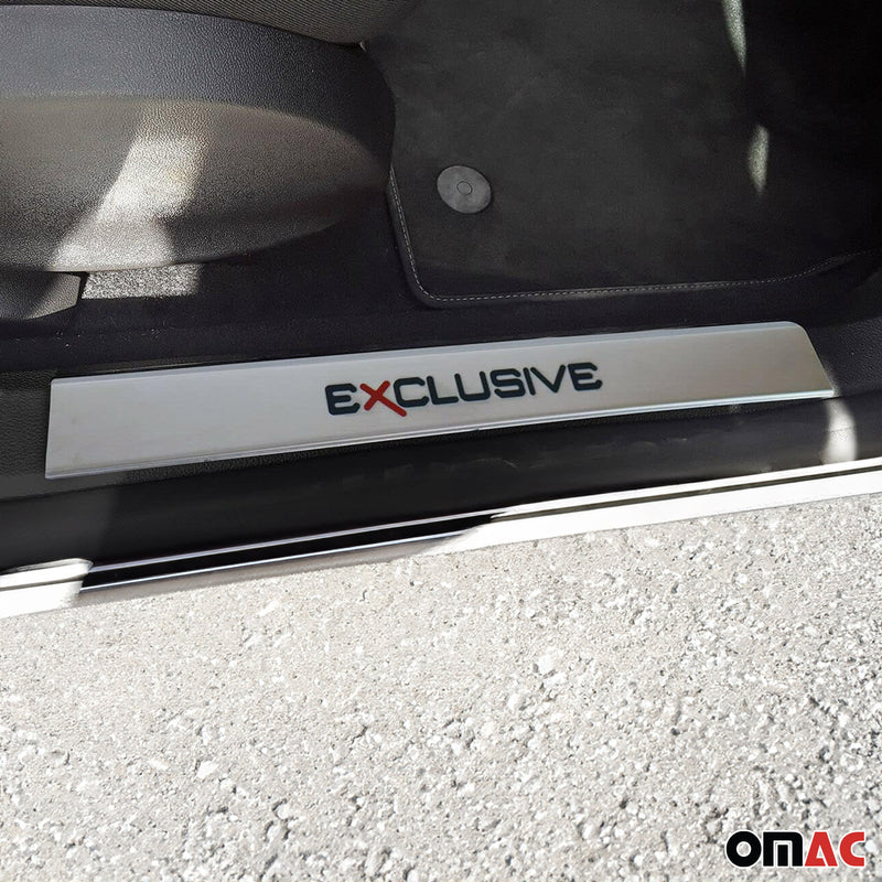 Soglie porte Exclusive per Opel Astra J 2009-2018 acciaio inox 2x 