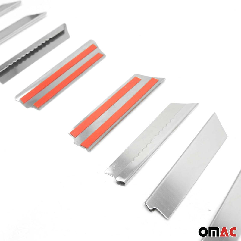 Strisce per griglia radiatore per Mitsubishi Colt Z3 in acciaio inox argento 24 pezzi