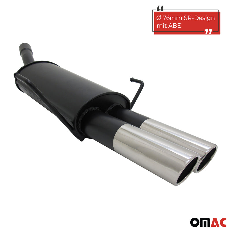 Novus Sportauspuff für Opel Astra H Caravan 2x76mm SR-Design  mit ABE