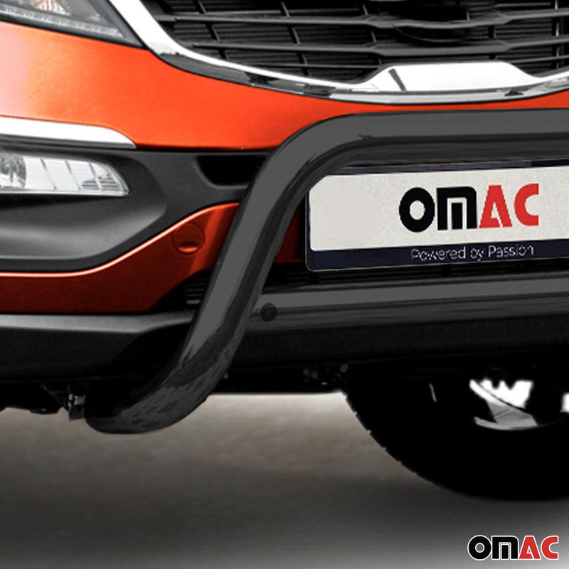 Protezione anteriore per Kia Sportage 2010-2015 con ABE acciaio nero 