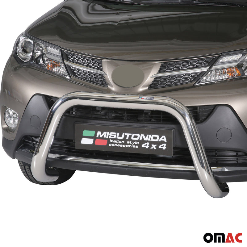 Protezione anteriore per Toyota RAV4 XA40 2013-2015 ø76mm acciaio argento
