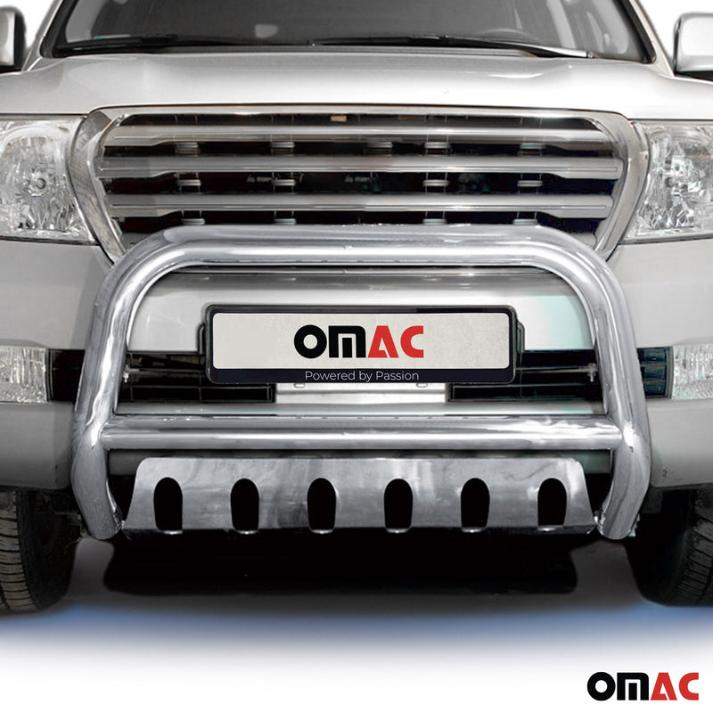 Barra di protezione anteriore per Toyota Land Cruiser V8 2007-12 ABE Silver 