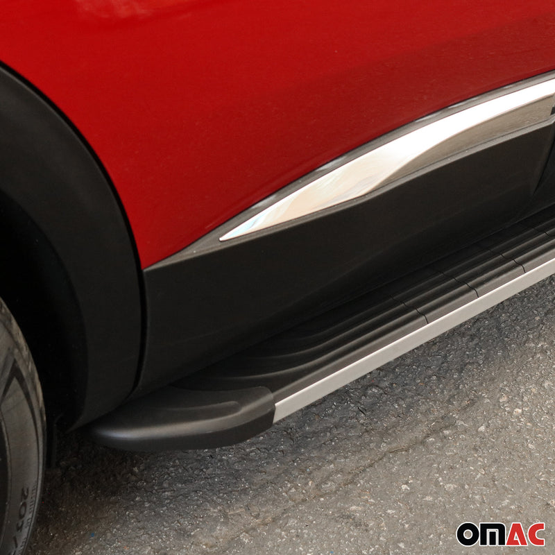 Pedane laterali per Kia Sorento 2015-2020 alluminio nero argento