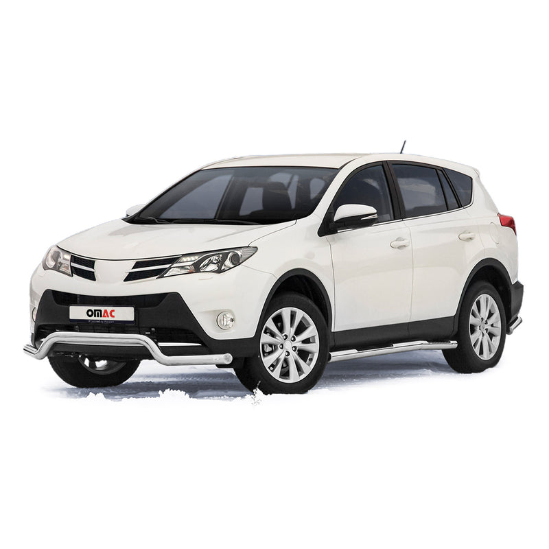 Barra di protezione anteriore per Toyota RAV4 2013-2015 in acciaio ABE argento