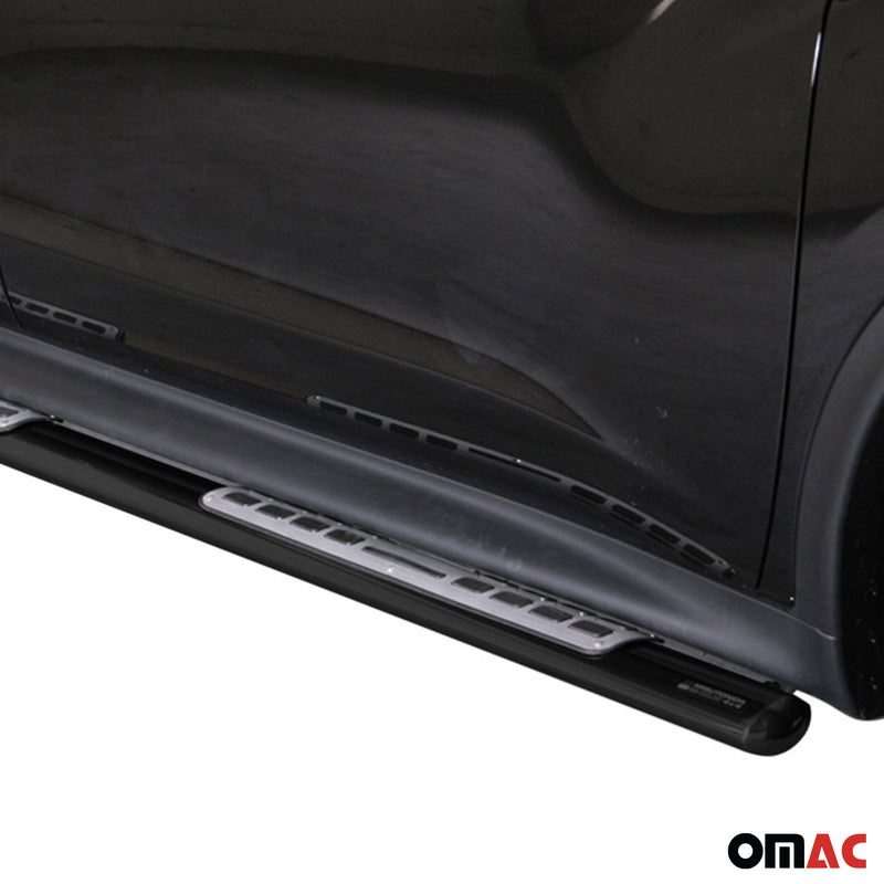 Minigonne laterali in acciaio inox per Nissan Juke 2010-2019 Nero