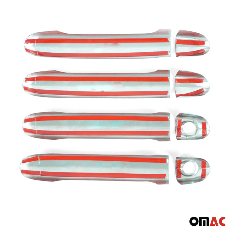 Copri maniglia porta, copri maniglia porta per MAN TGE 2017-2021 4 porte in acciaio inox argento 8 pezzi 