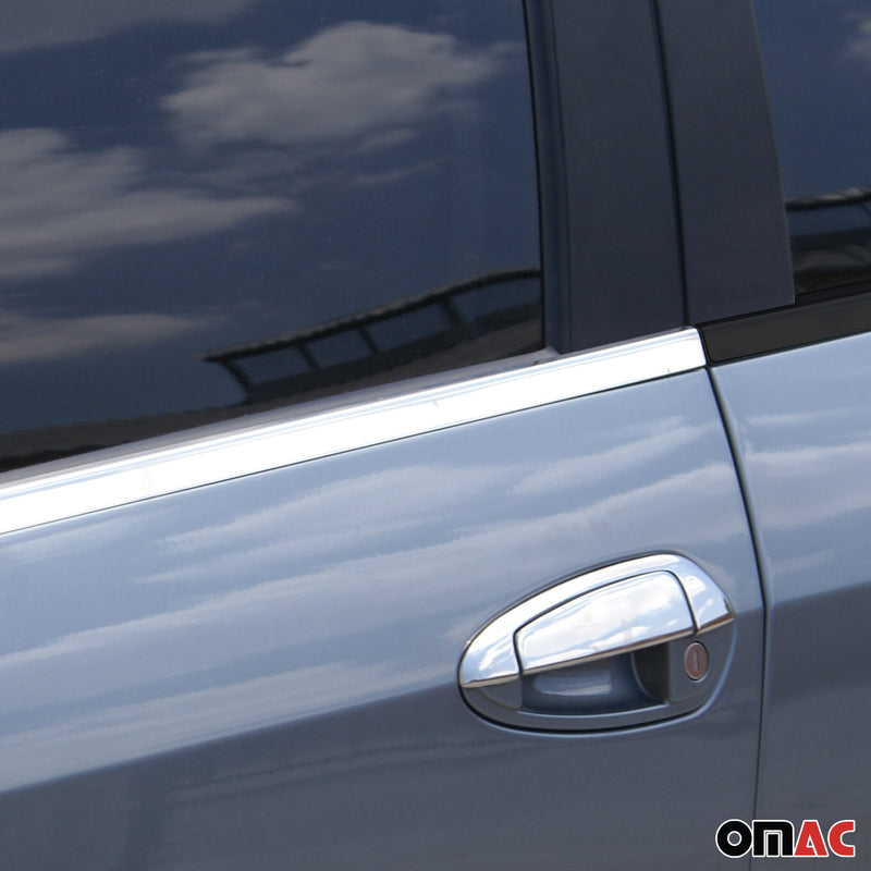 Fensterleisten Zierleisten für Fiat Grande Punto Evo 2005-2012 Edelstahl 4tlg