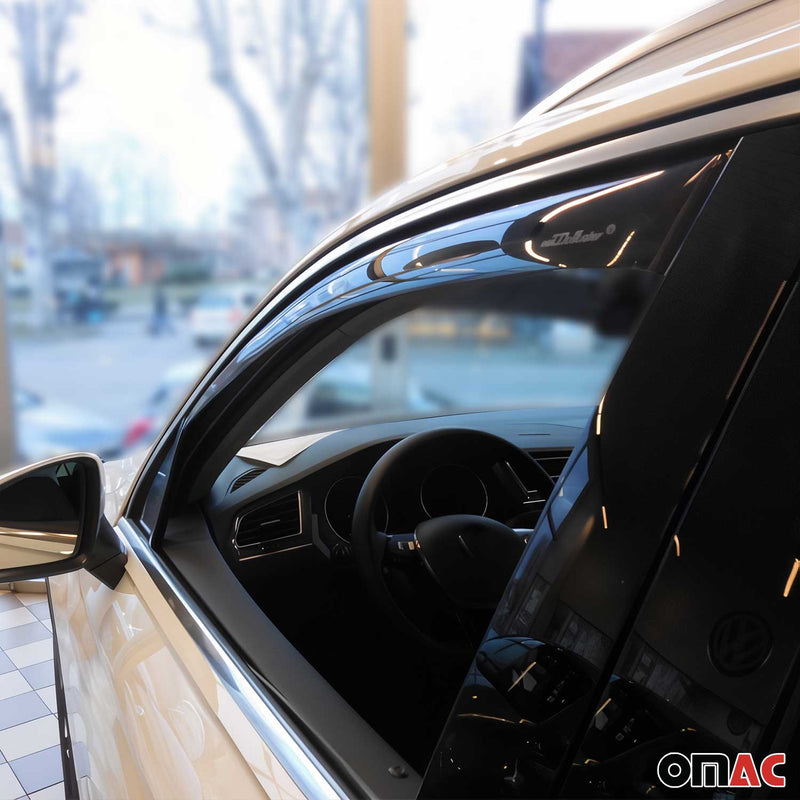 Deflettore antivento e antipioggia per VW Tiguan 2016-2025 acrilico scuro 2 pezzi