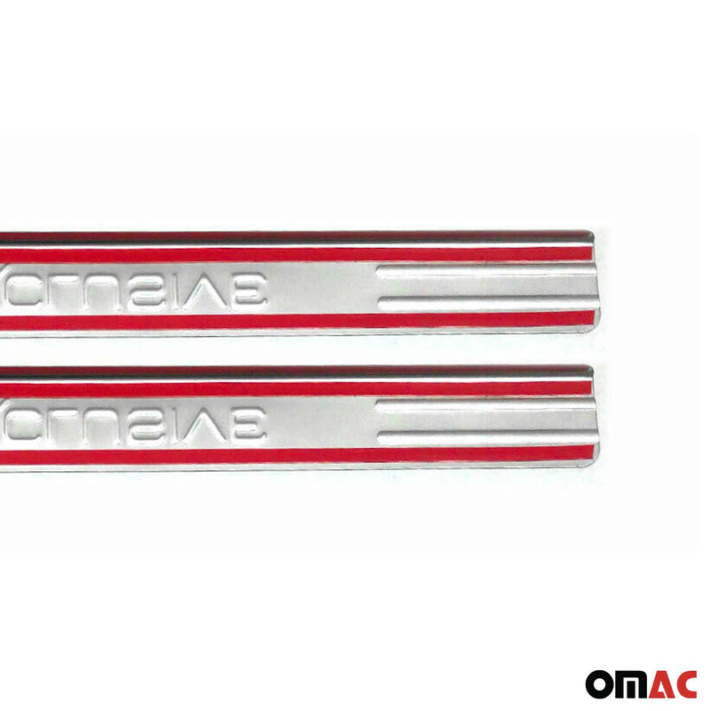 Soglie porte Exclusive per Citroen C3 C4 Picasso acciaio inox 2x