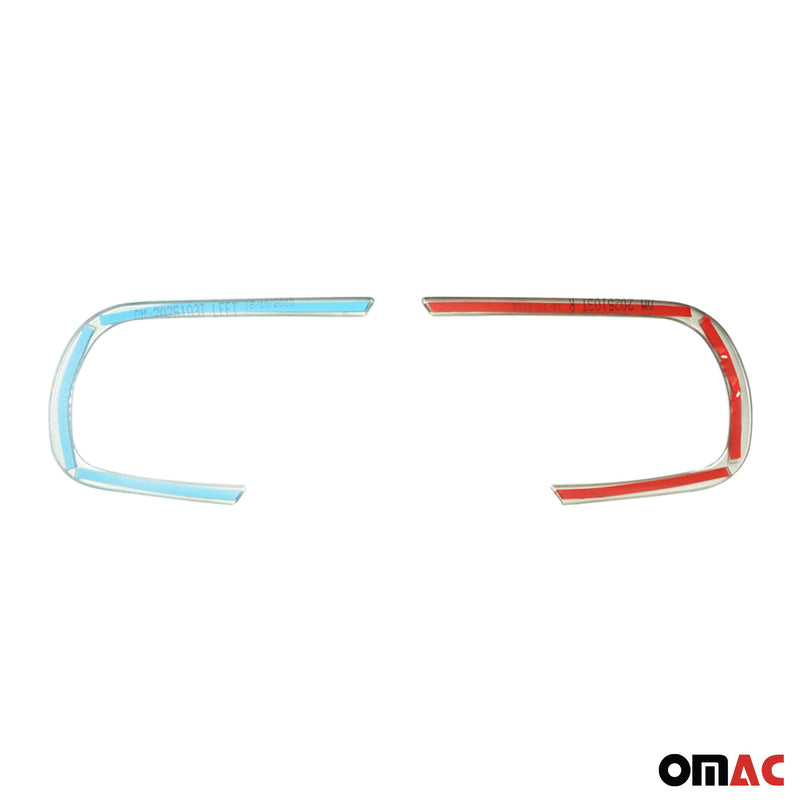 Cornice fendinebbia per Dacia Duster 2018-2021 in acciaio inox spazzolato 2x