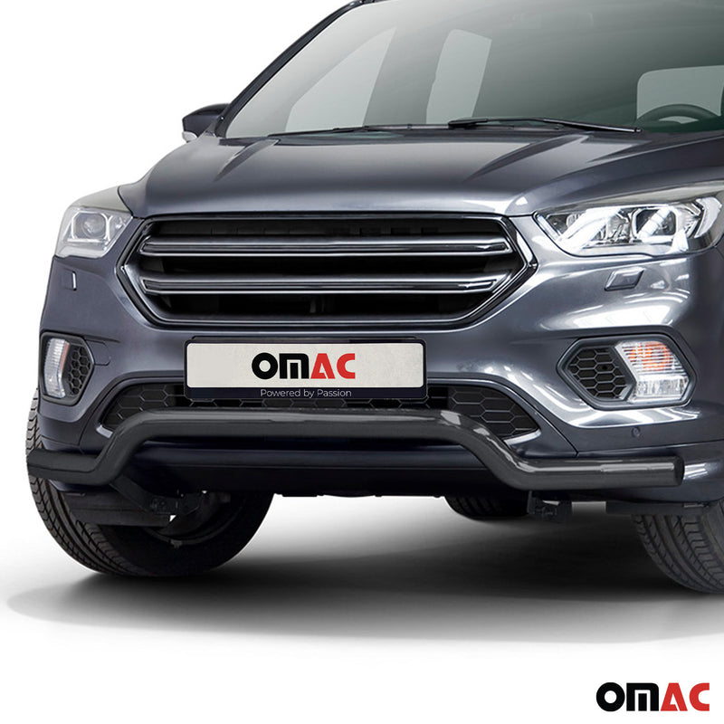 Barra di protezione anteriore per Ford Kuga 2017-2025 con ABE acciaio nero 